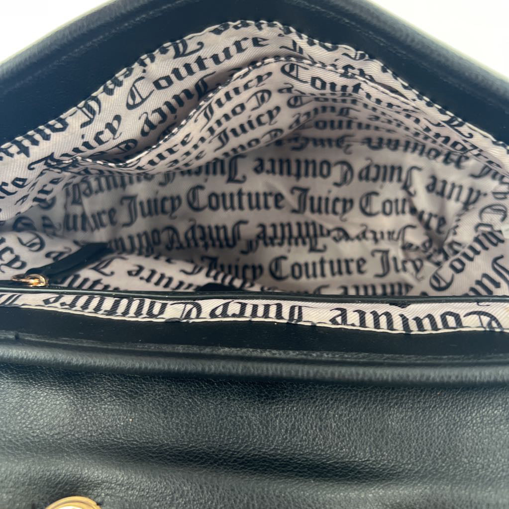 quilted embossed heart & script shoulder bag