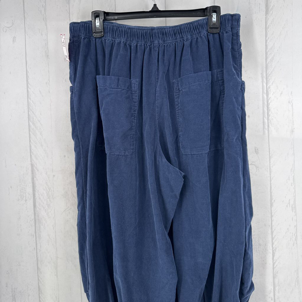L corduroy wide leg pant