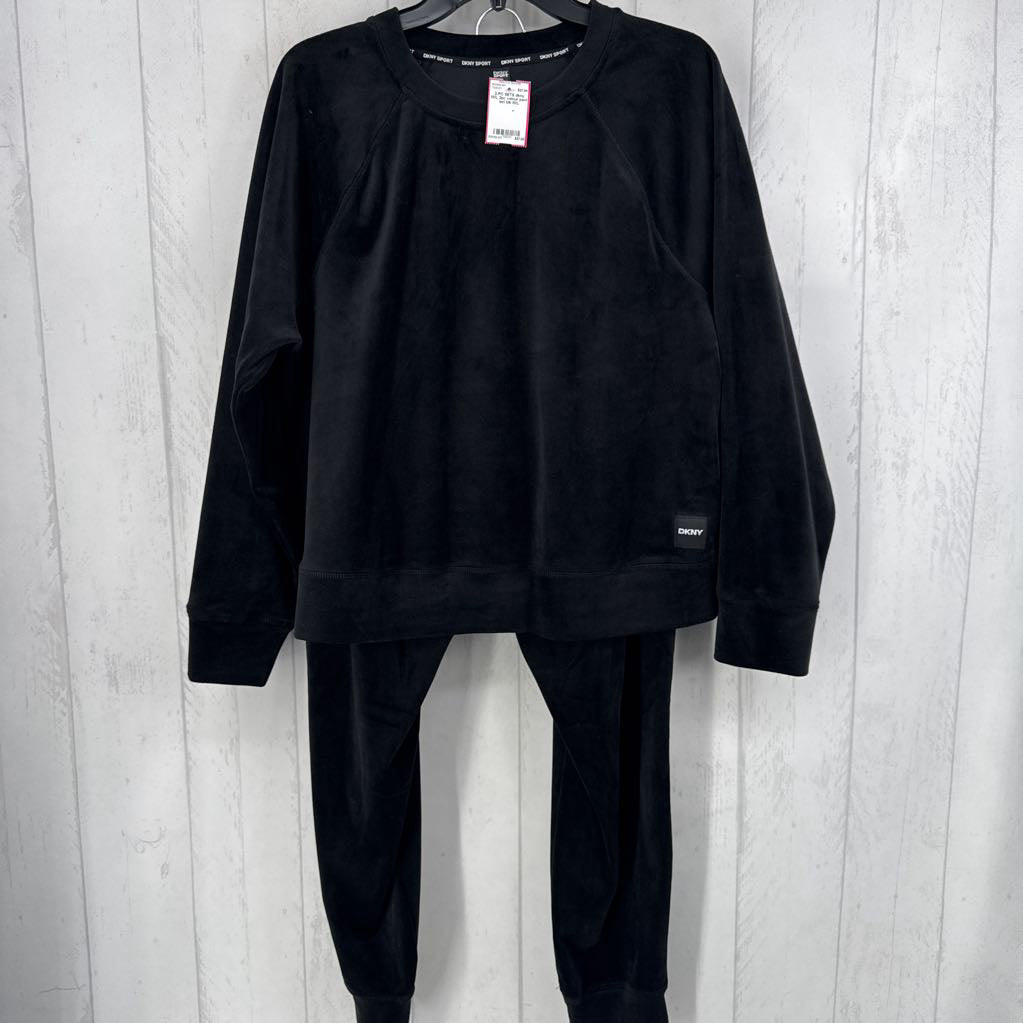 M/L 2pc velour pant set