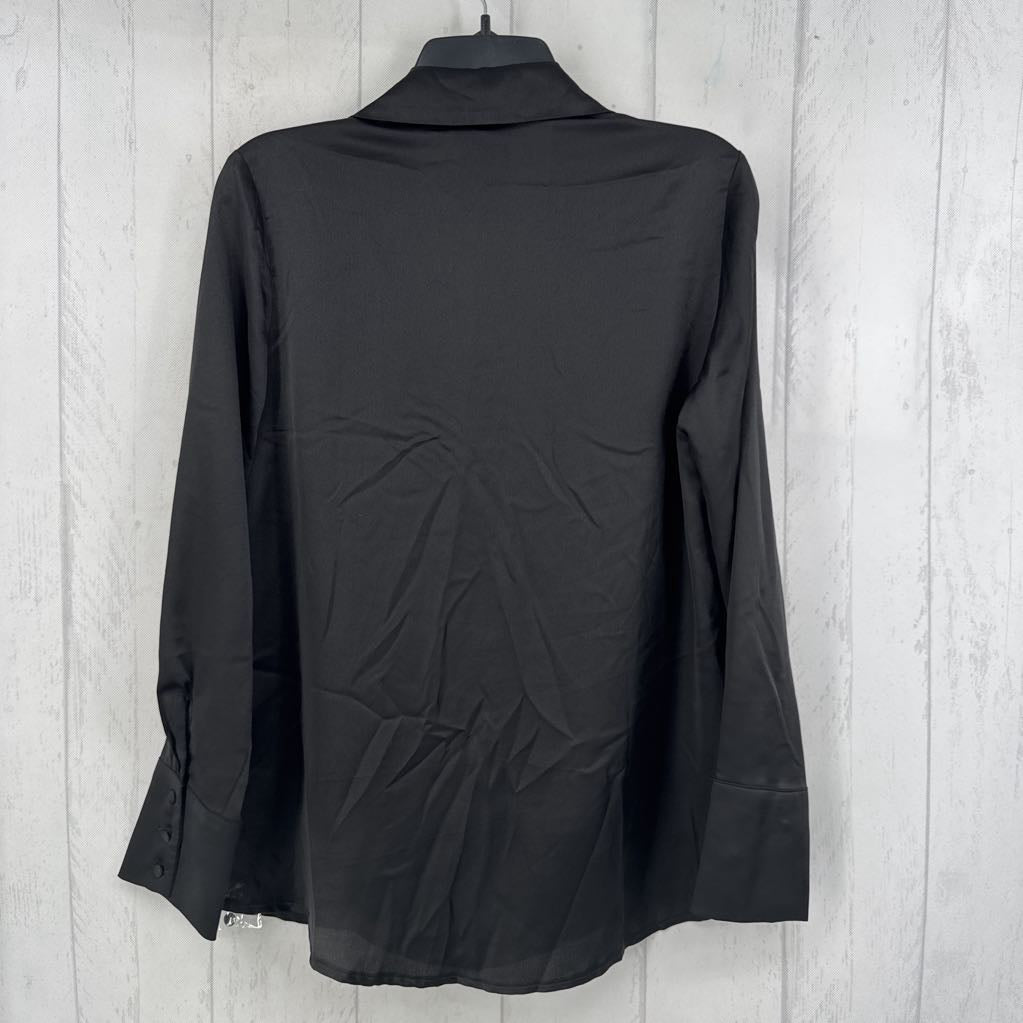S cowl neck w/ collar l/s top
