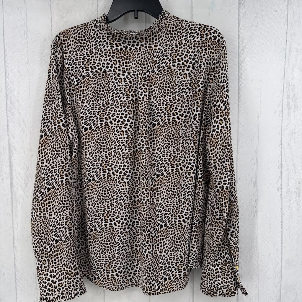 XL animal print l/s top