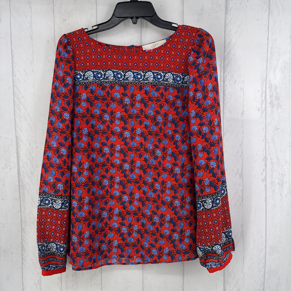 L flo print l/s top