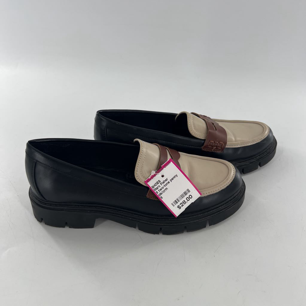 8 two-tone penny loafers