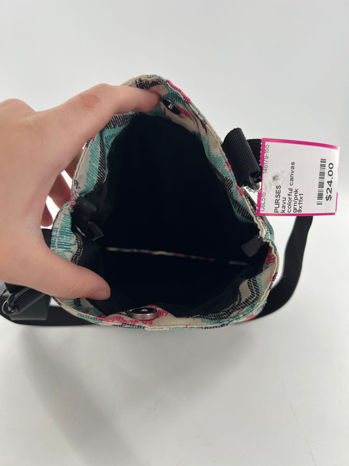 colorful canvas crossbody