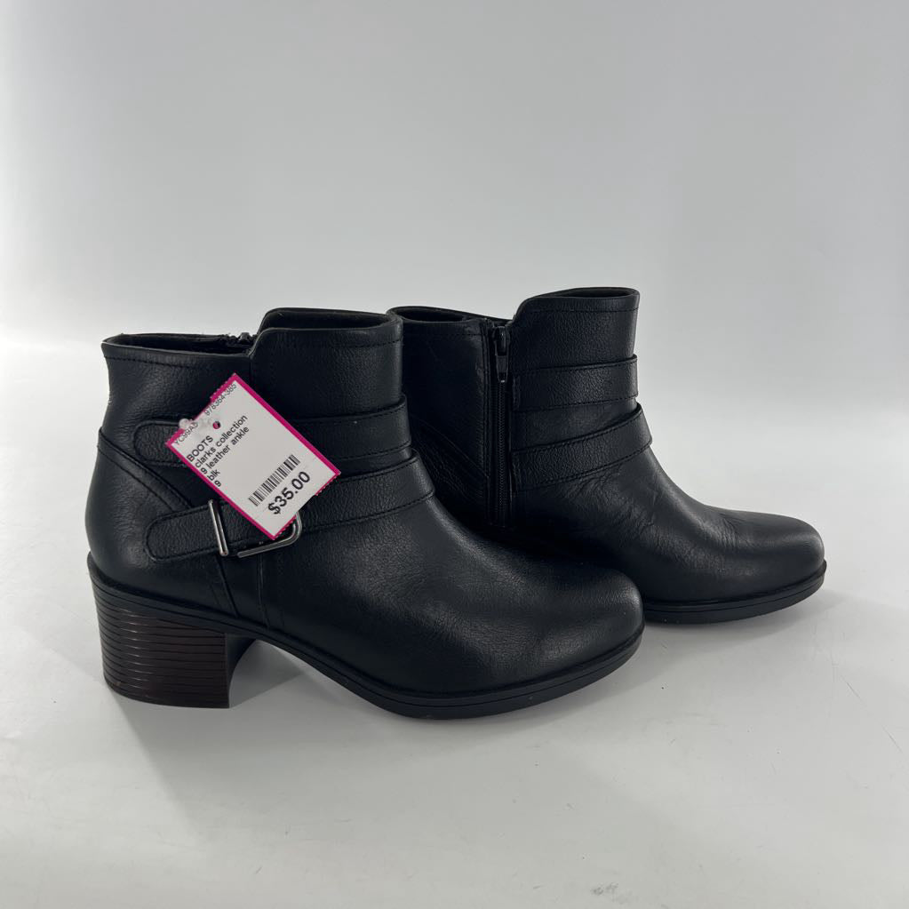 9 leather ankle boot