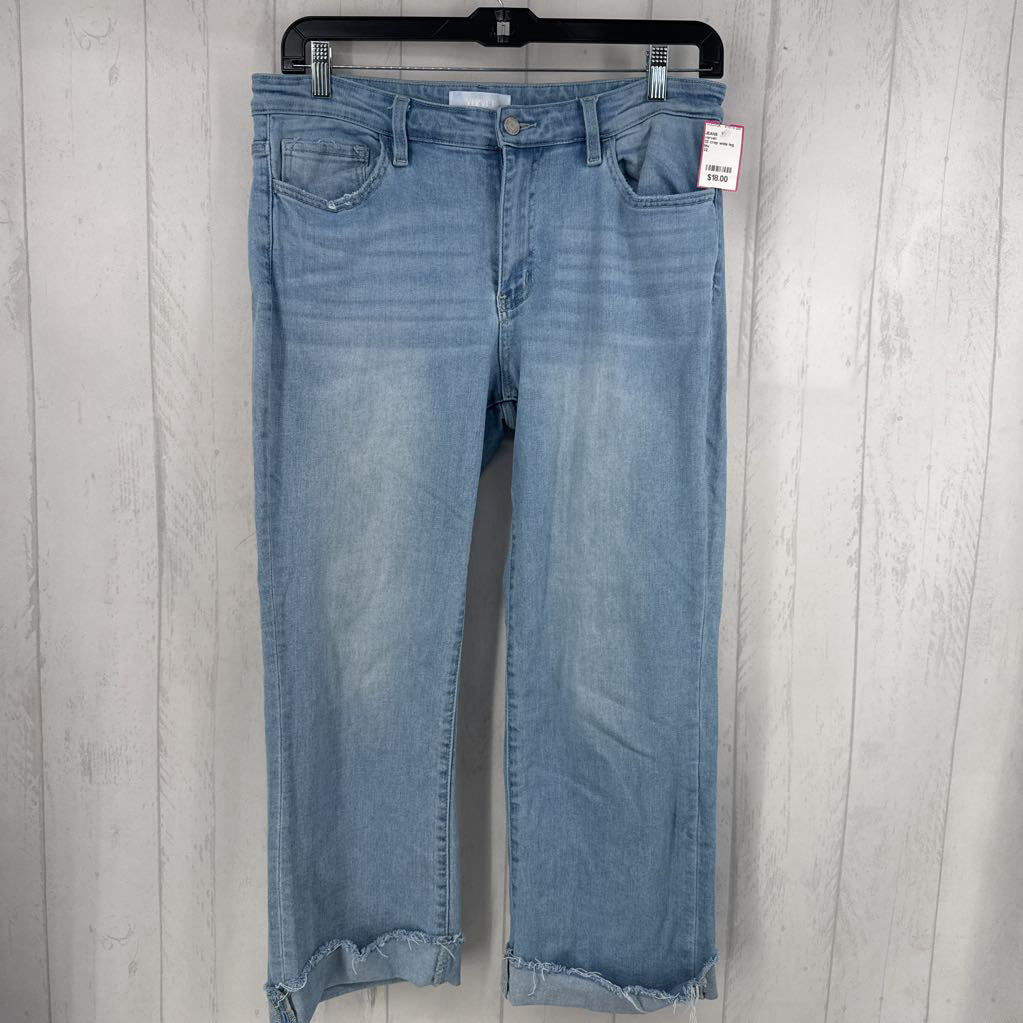 32 crop wide leg jean