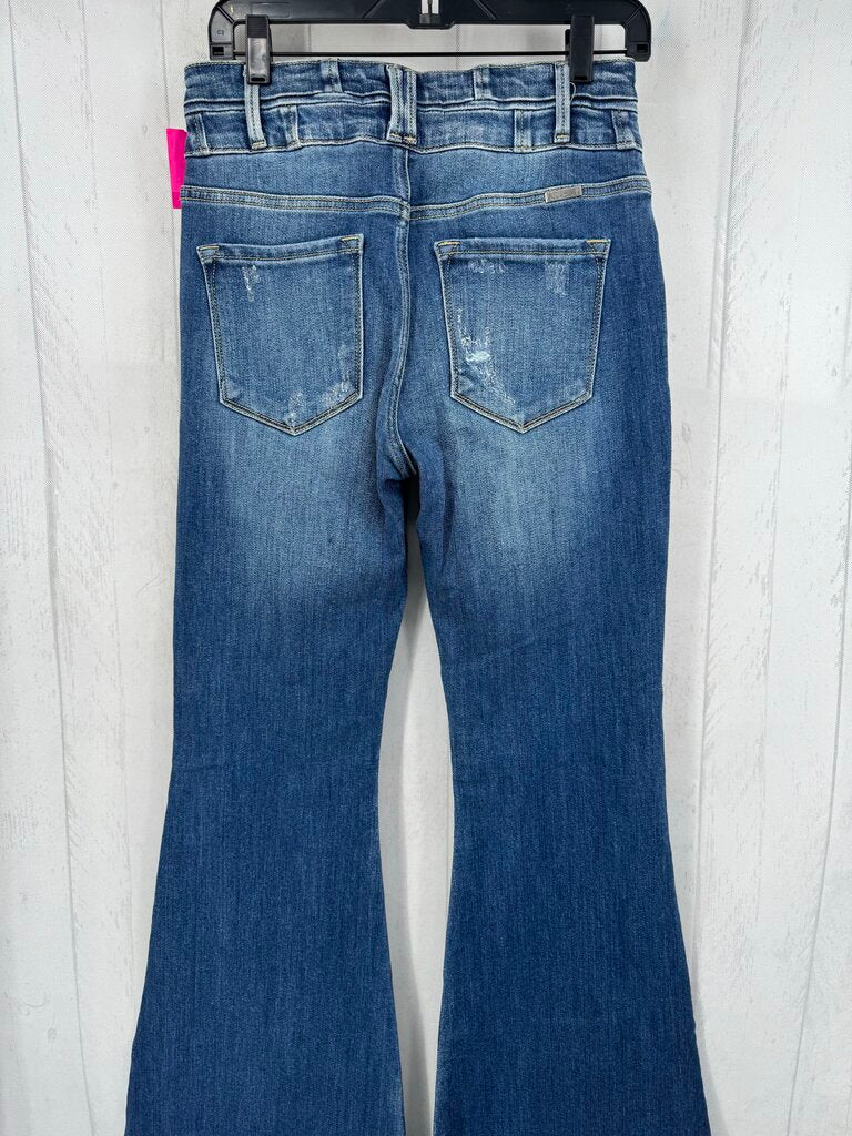 9 flare leg jean