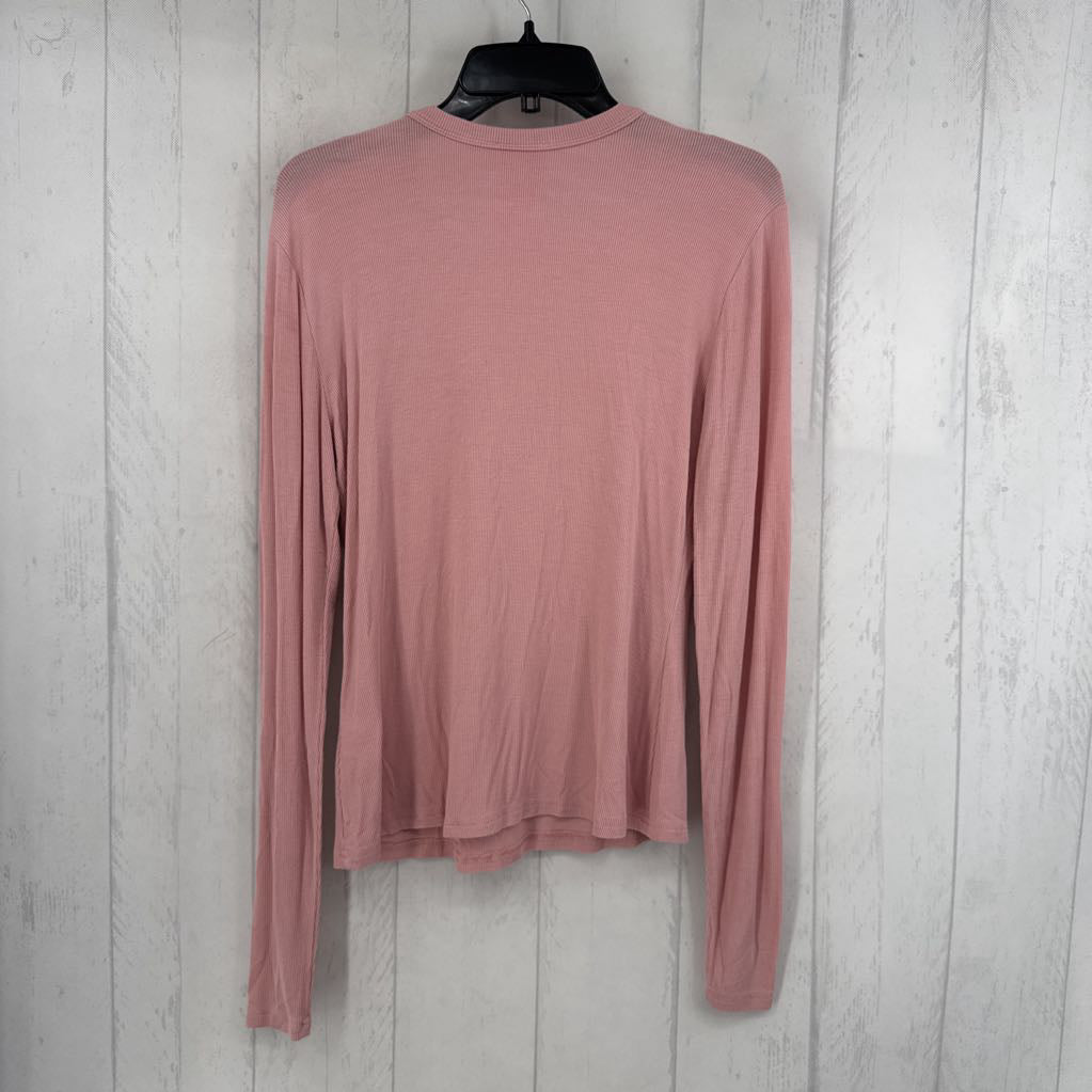 L ribbed l/s tee