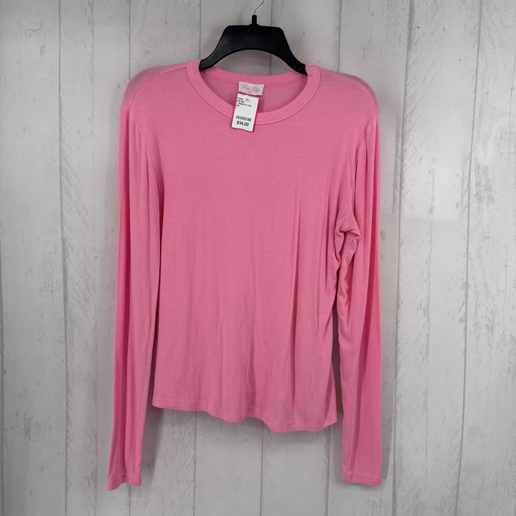 L ribbed l/s tee