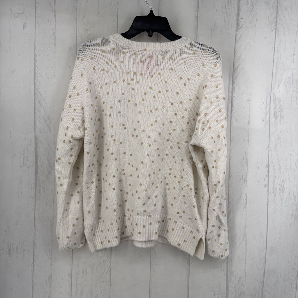 M polka dot sweater