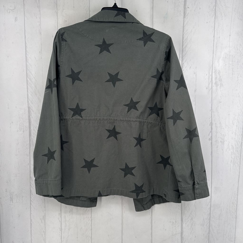 M star print utility jacket