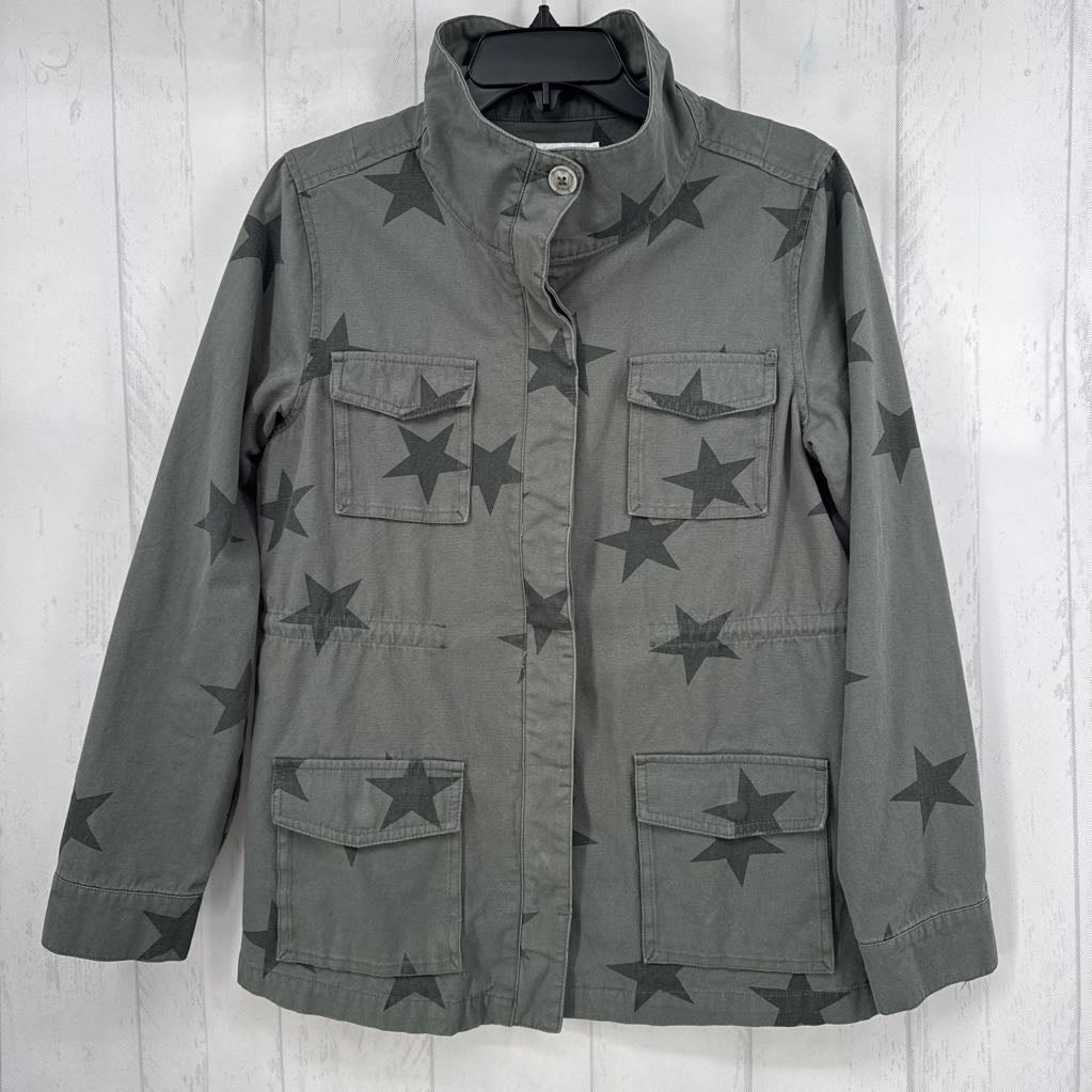 M star print utility jacket