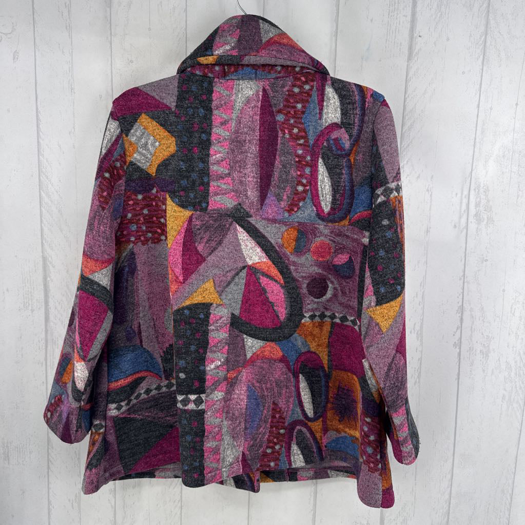 XL colorful button down jacket