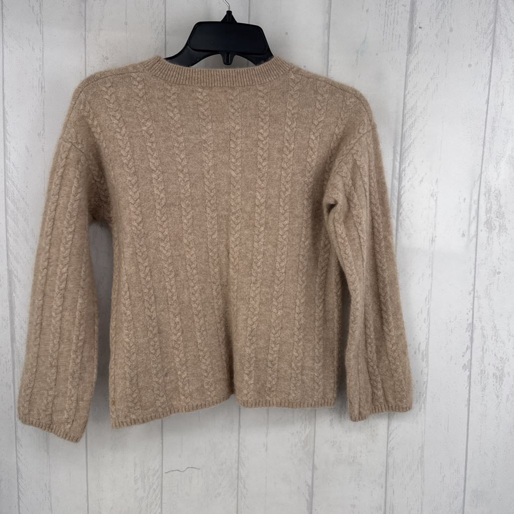 S cashmere cable knit sweater