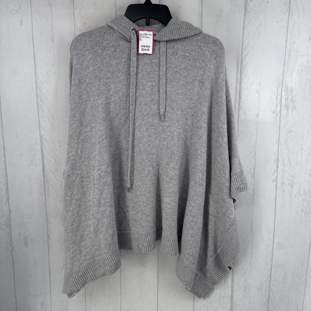S/M knit hooded capelet