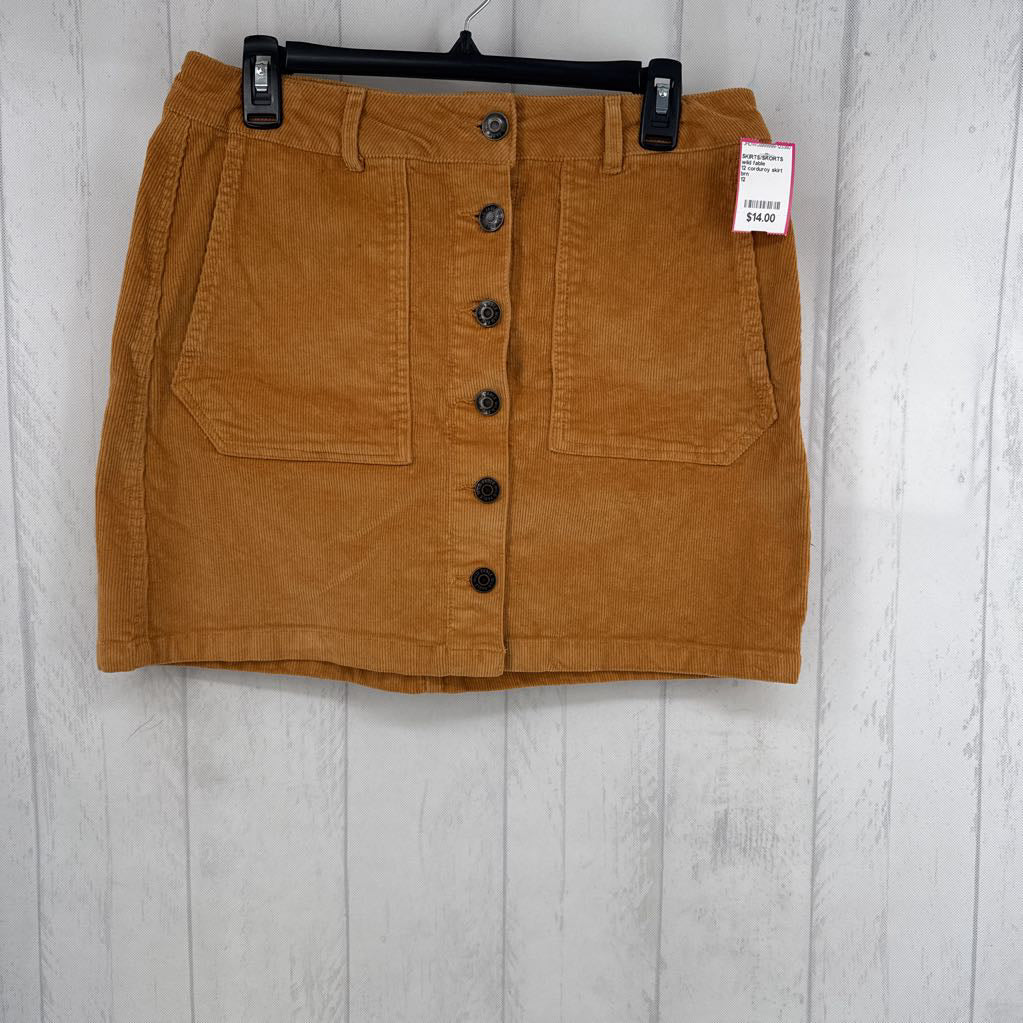 12 corduroy skirt