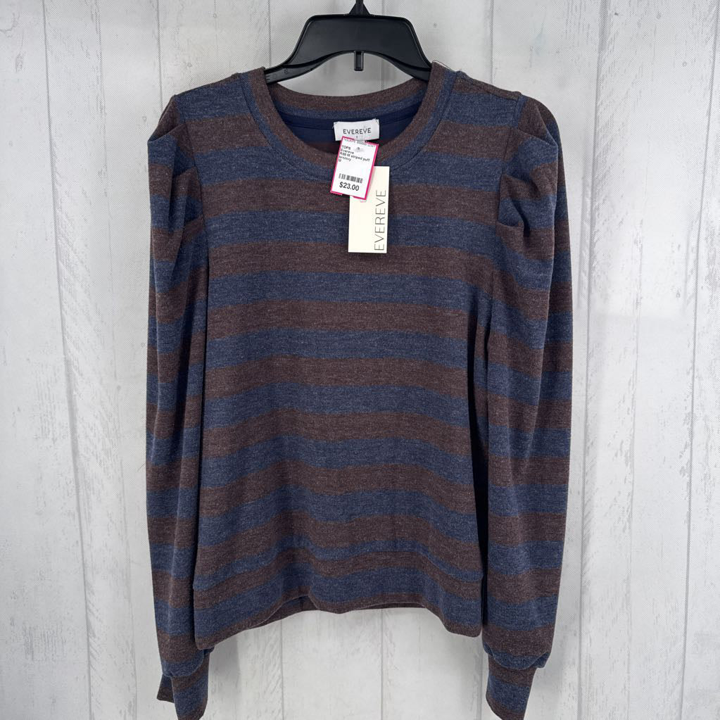 R88 M striped puff slv tee l/s