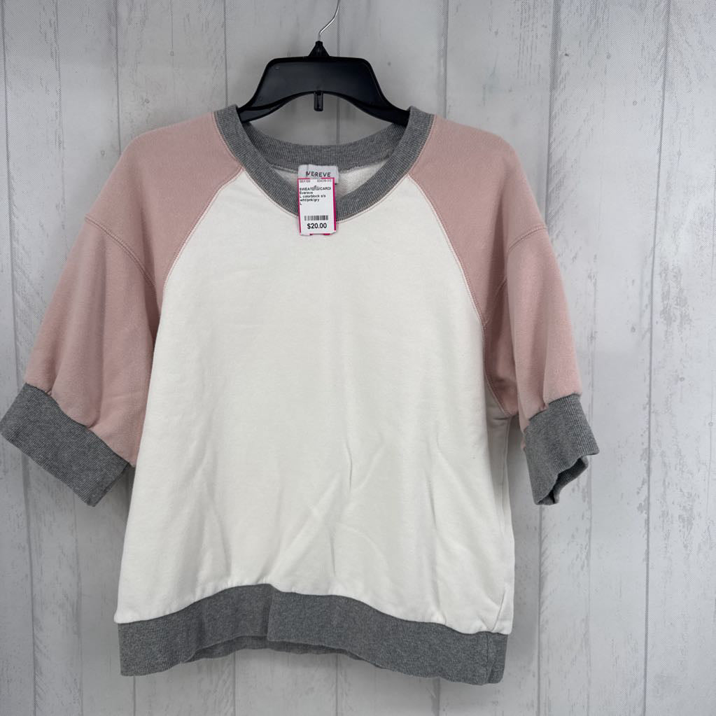 L colorblock s/s sweatshirt