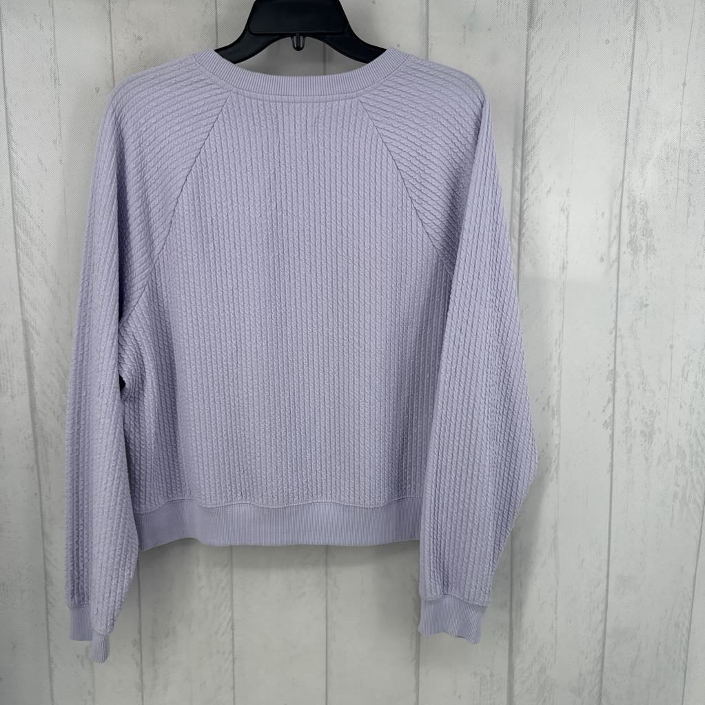M textured crewneck sweatshirt