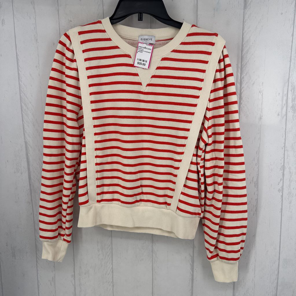 S striped crewneck sweatshirt