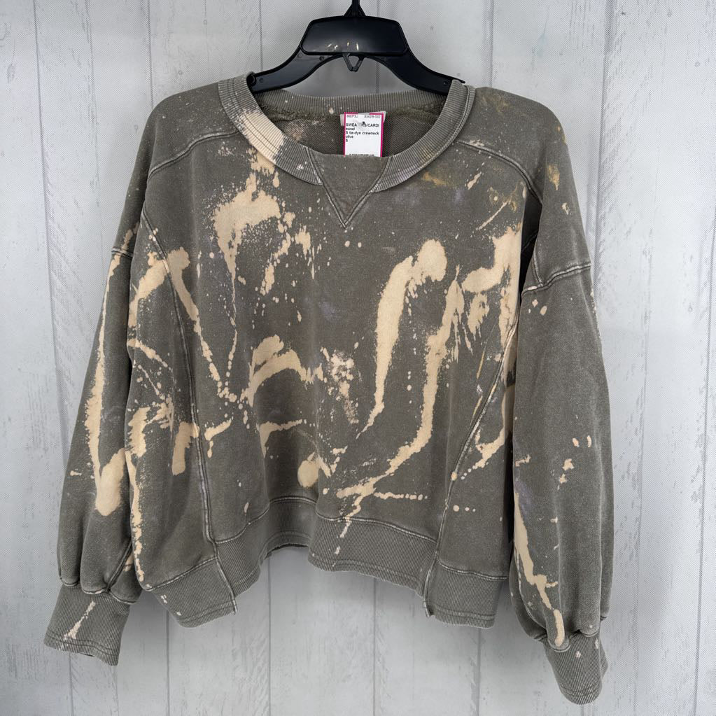 S tie-dye crewneck sweatshirt