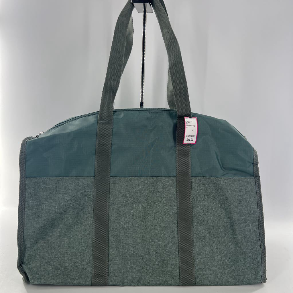 green duffel bag