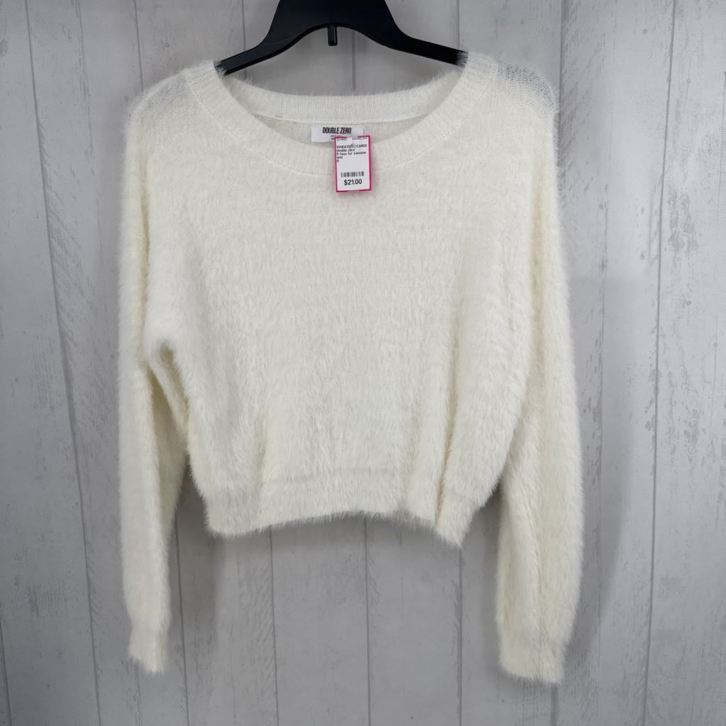 S faux fur sweater