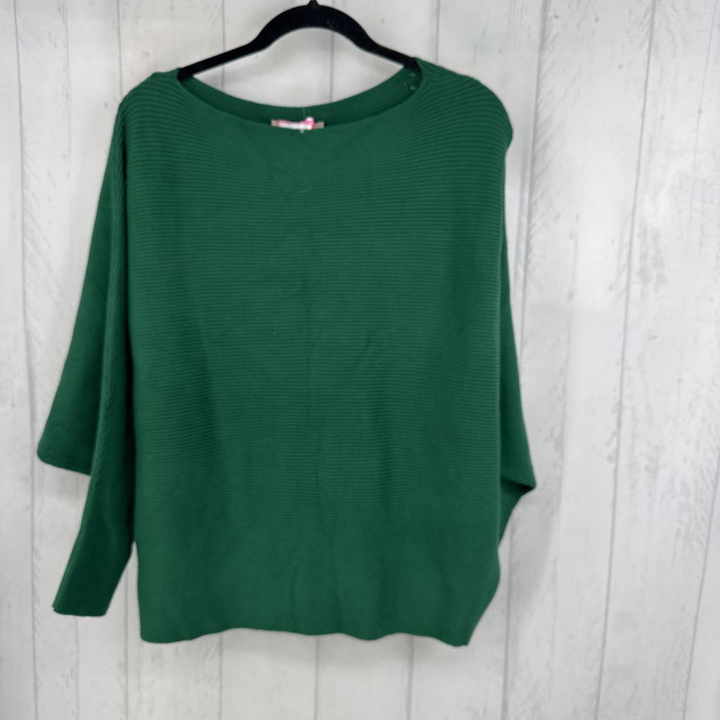 R78 1X rib knit dolman slv top