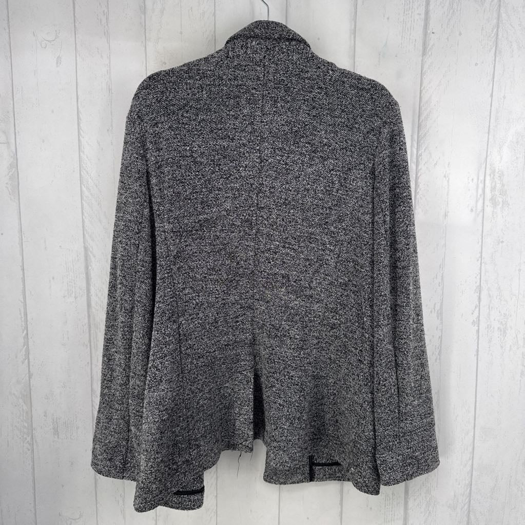 XXL knit open front blazer