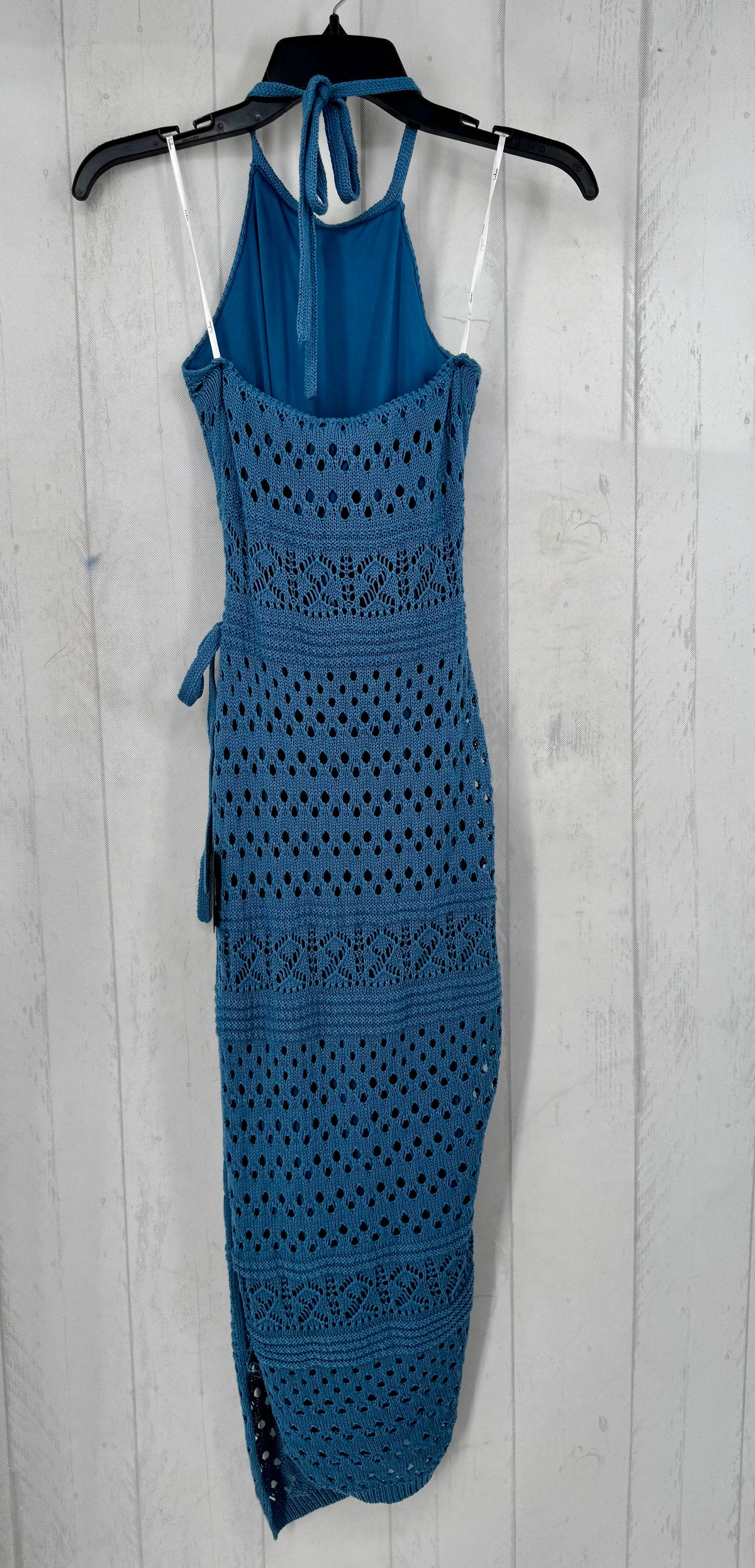 S crochet slvls wrap dress