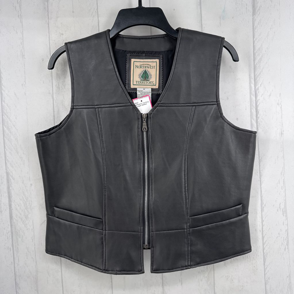 M vegan leather vest