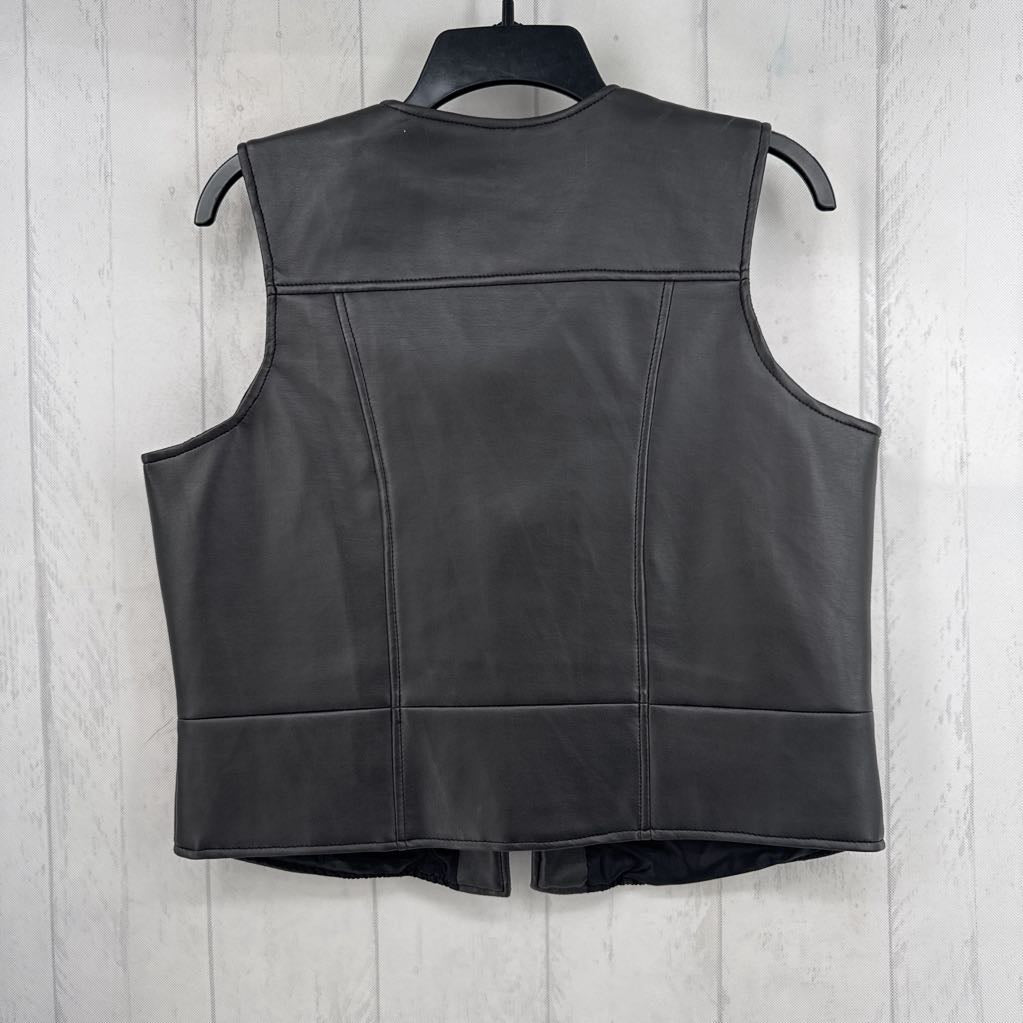 M vegan leather vest