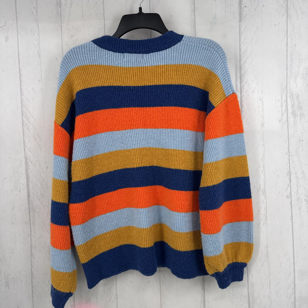 S/M striped crewneck sweater
