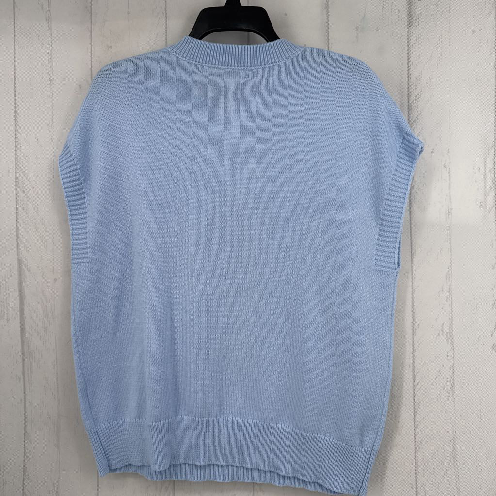 L flo embroidered sweater vest