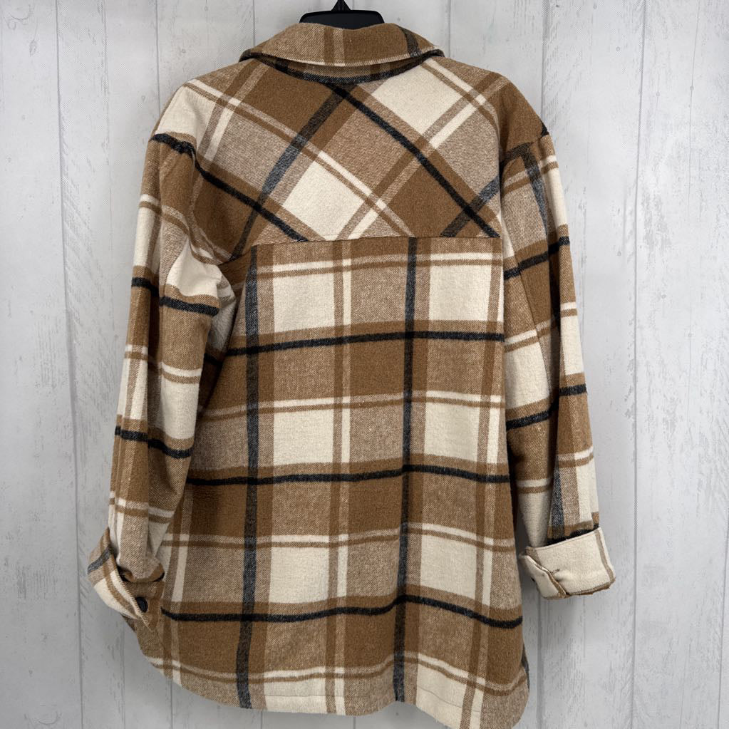 L plaid shacket