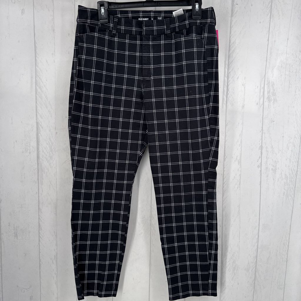 12 plaid hi-rise pixie pant