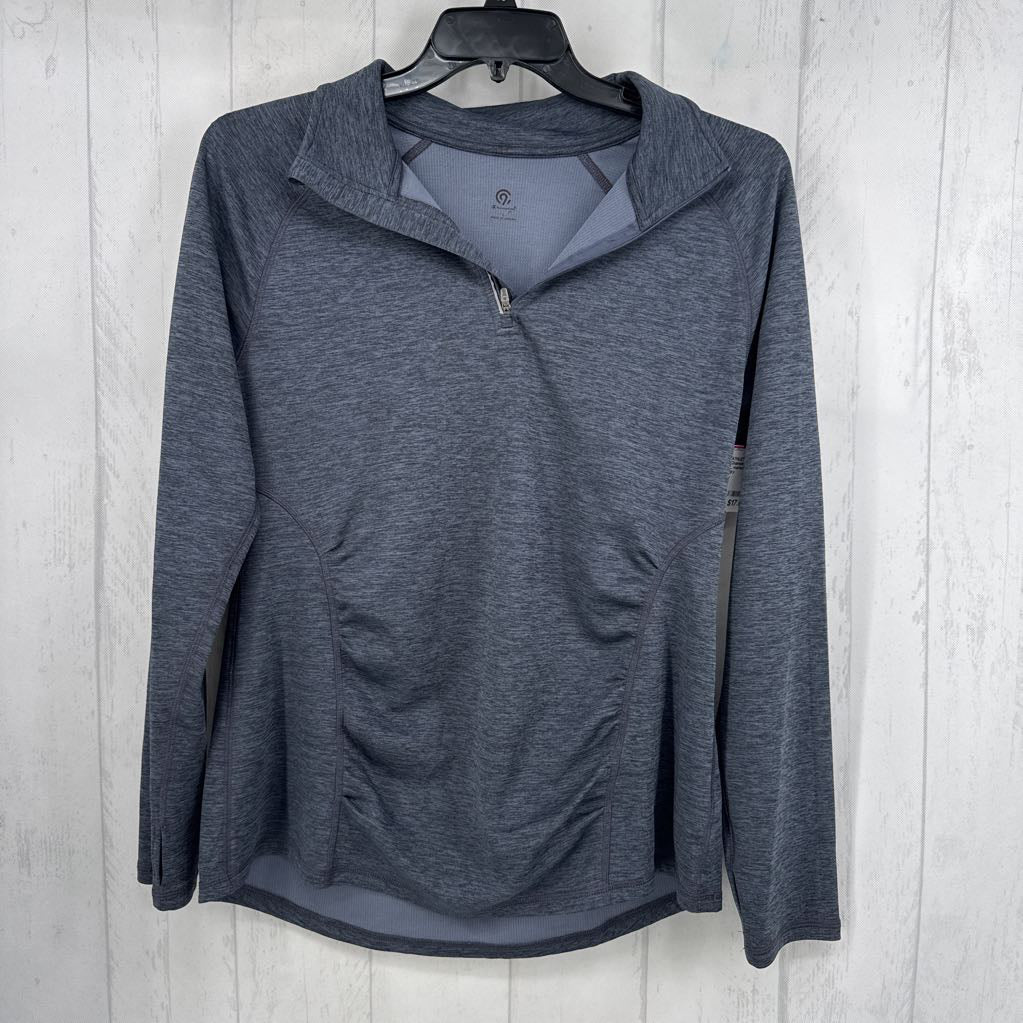L marled quarter zip l/s pullover