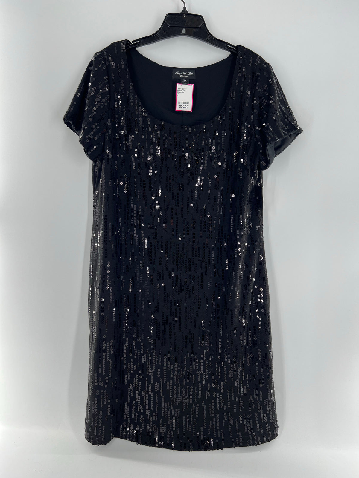 14 sequin embelished s/s dress