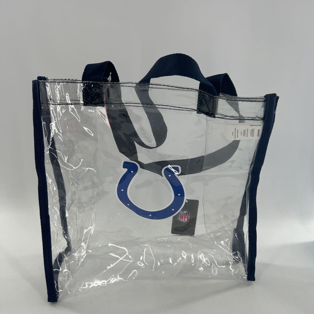 clear colts tote bag