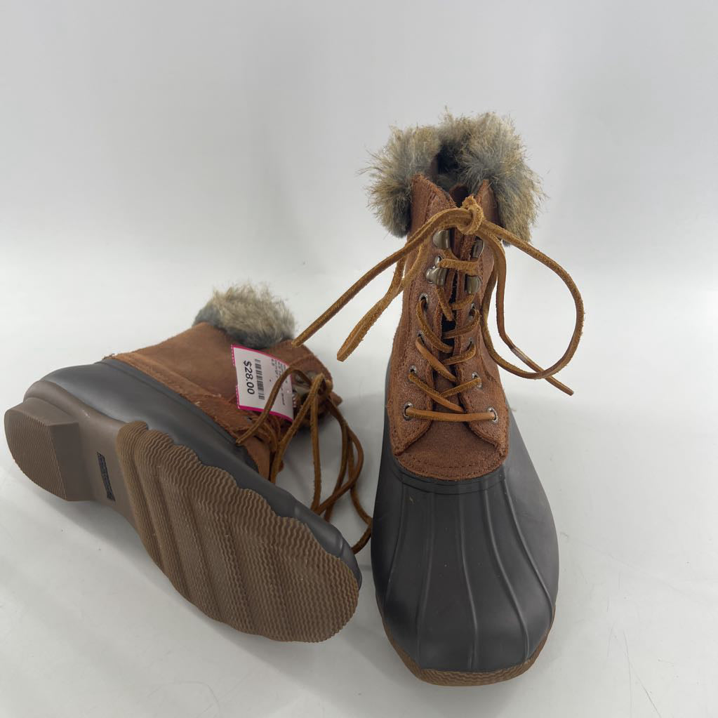 6.5 faux fur lined duck boot