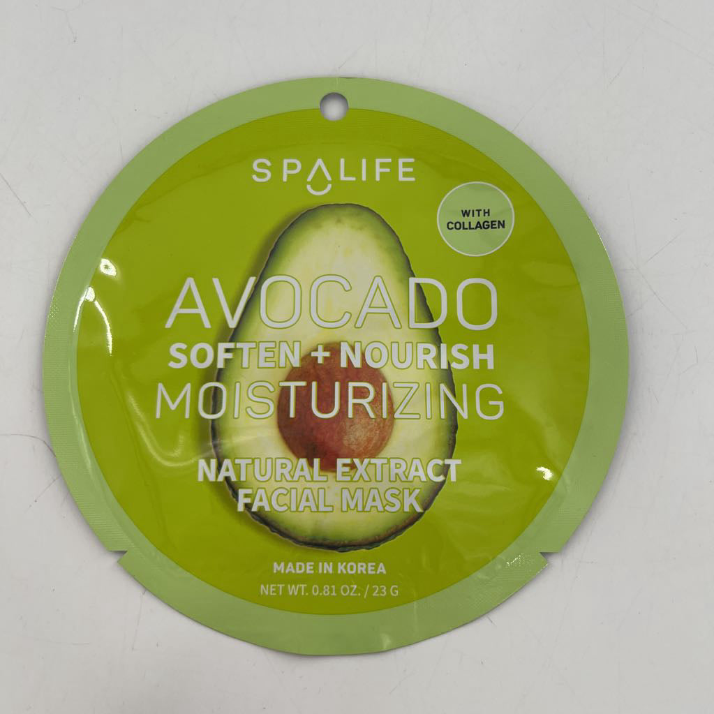 natural extract facial mask-avocado
