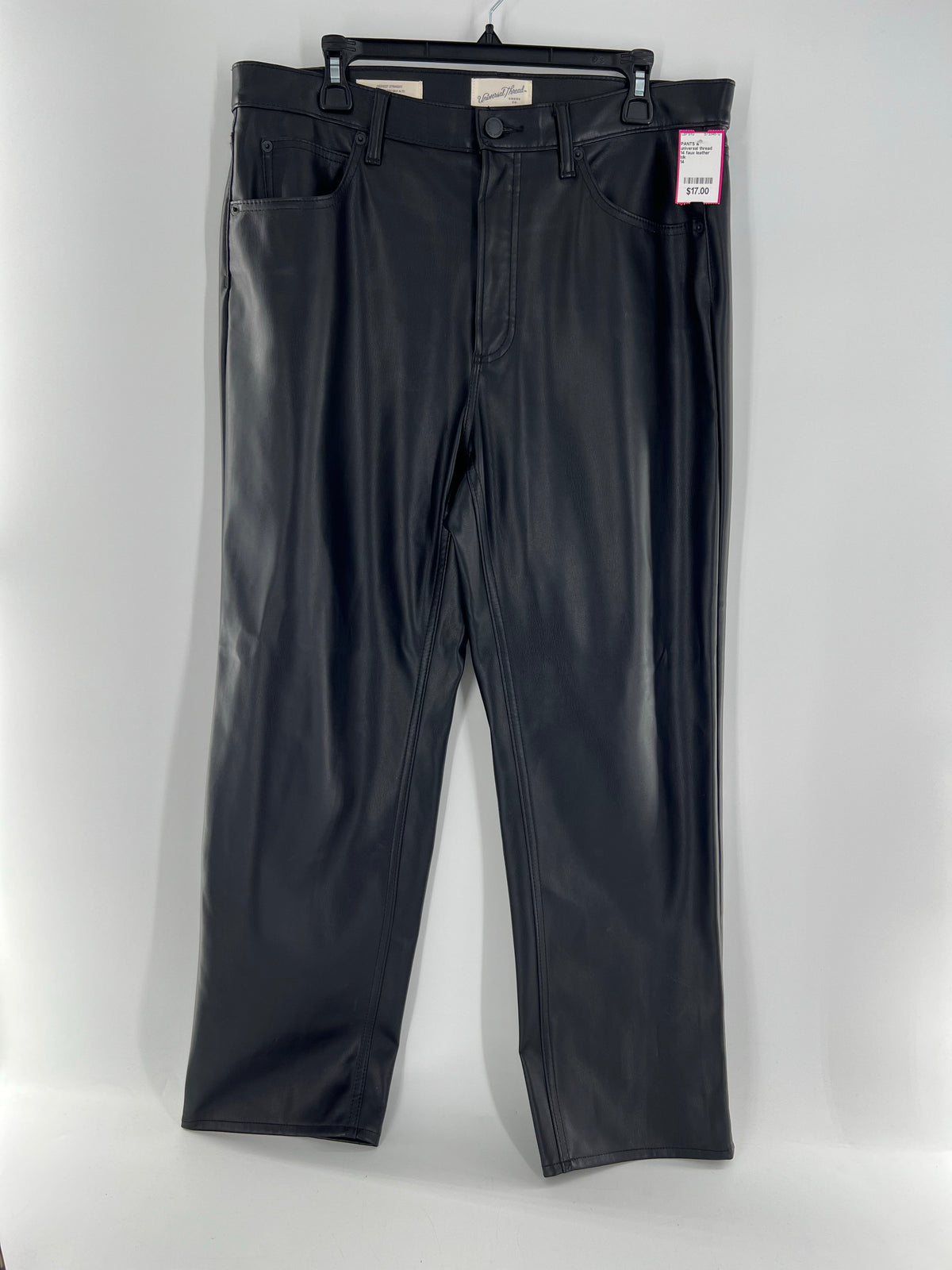 14 faux leather pant