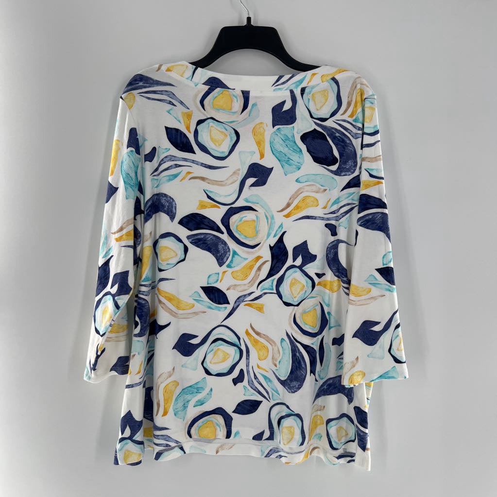XXL boatneck 3/4 slv tee