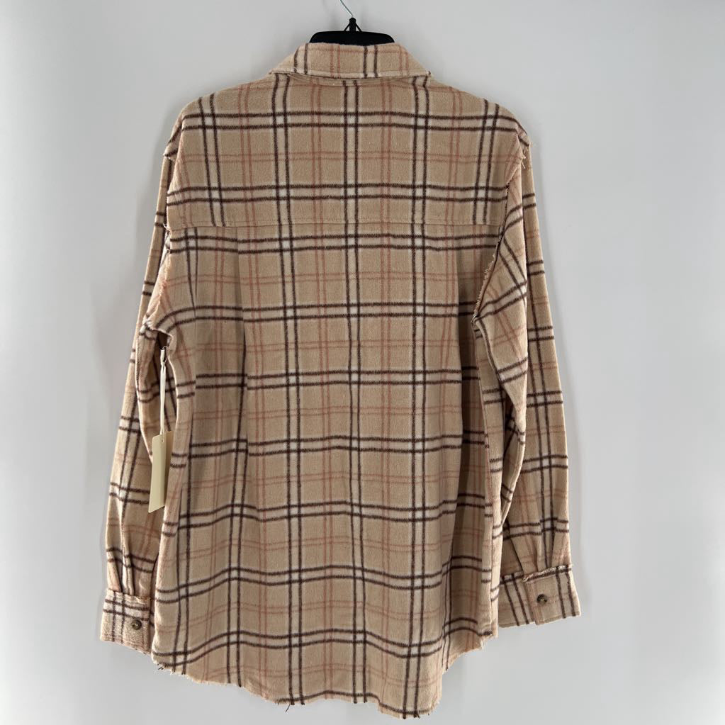 S plaid shacket