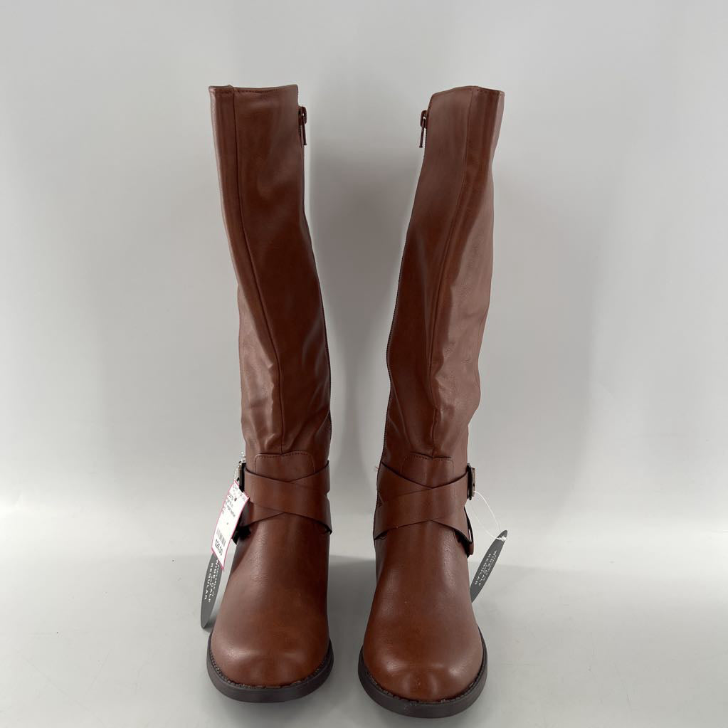 6.5 vegan leather riding boot