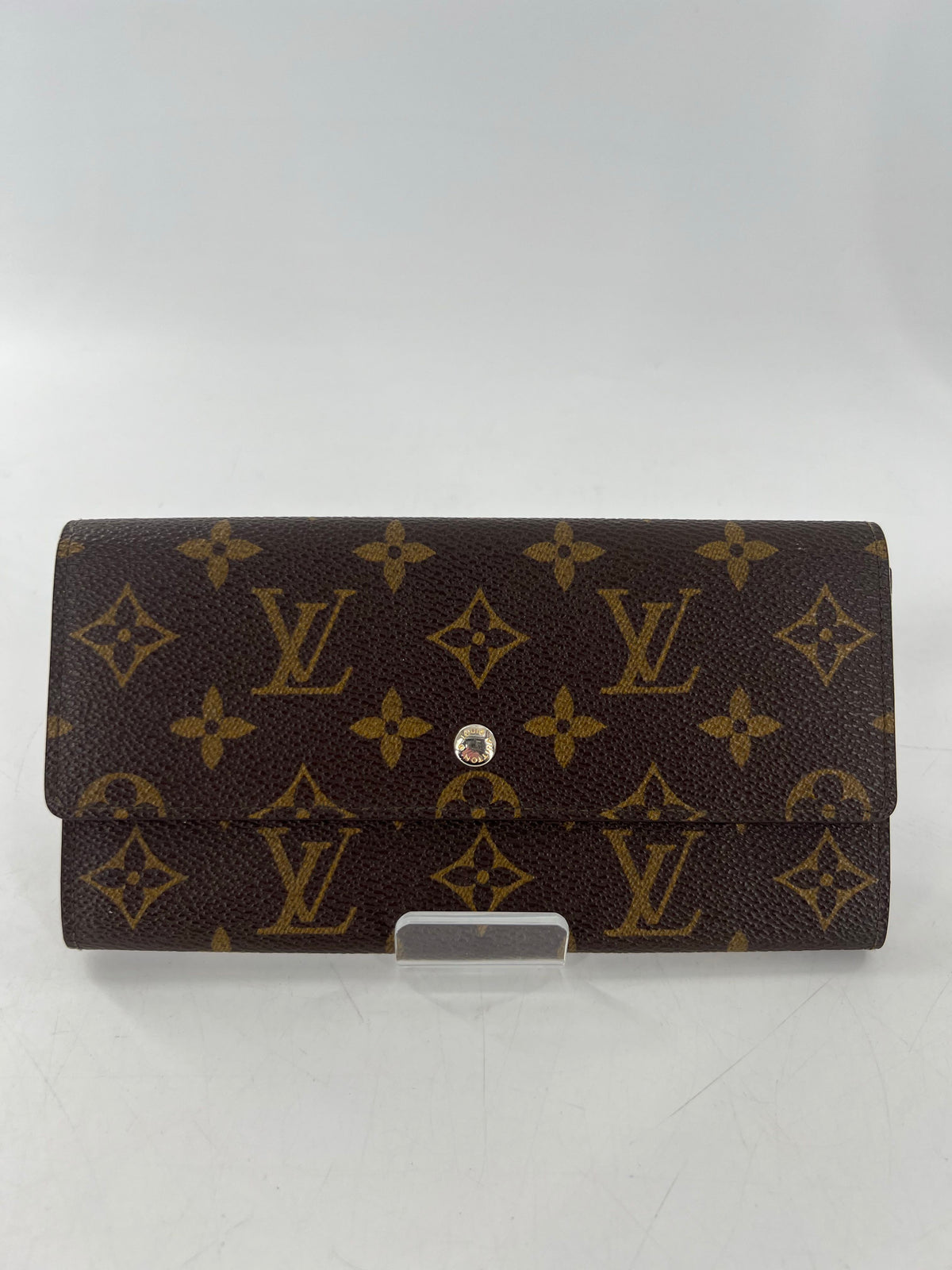 monogram long wallet