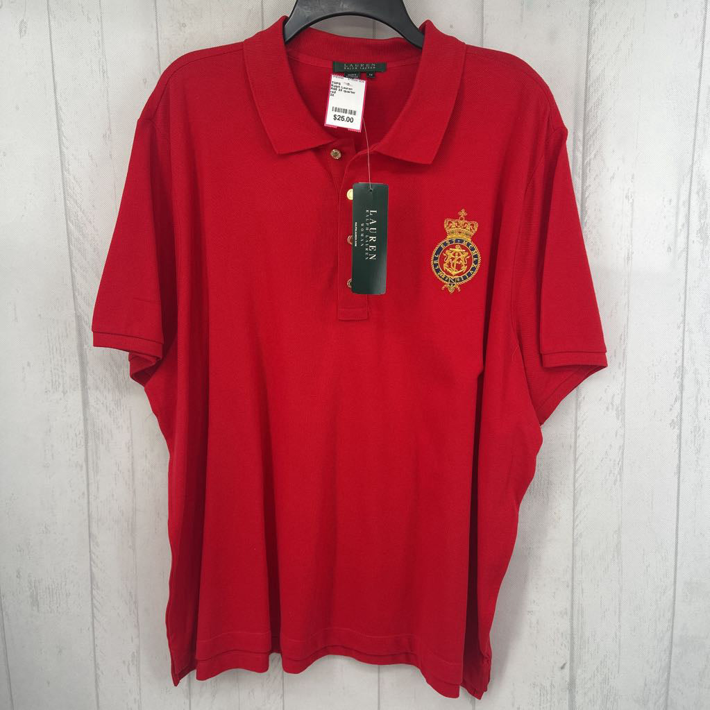R65 3X quarter button down s/s polo