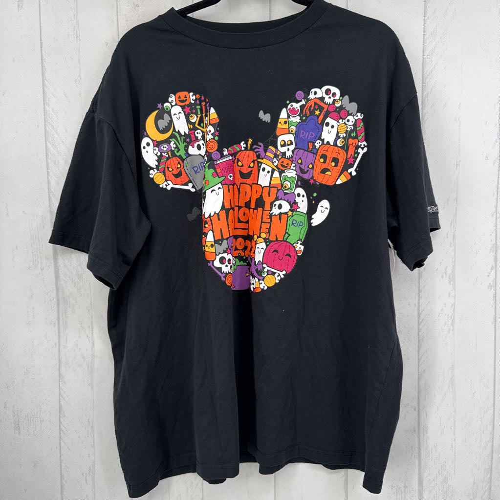 XXL crewneck s/s t-shirt-happy halloween/mickey ears