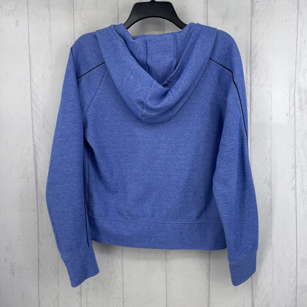 S marled zip-up hoodie