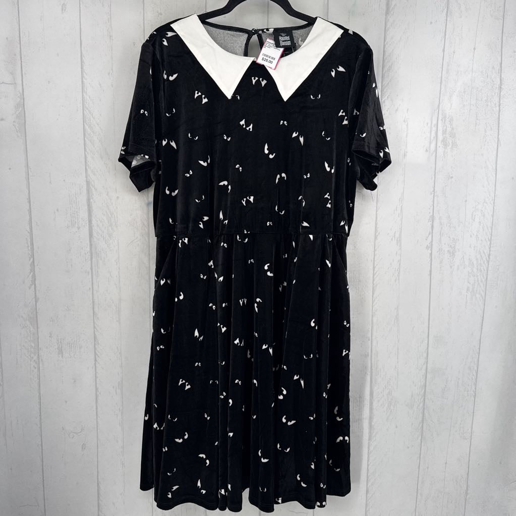 2X velour haunted mansion s/s dress